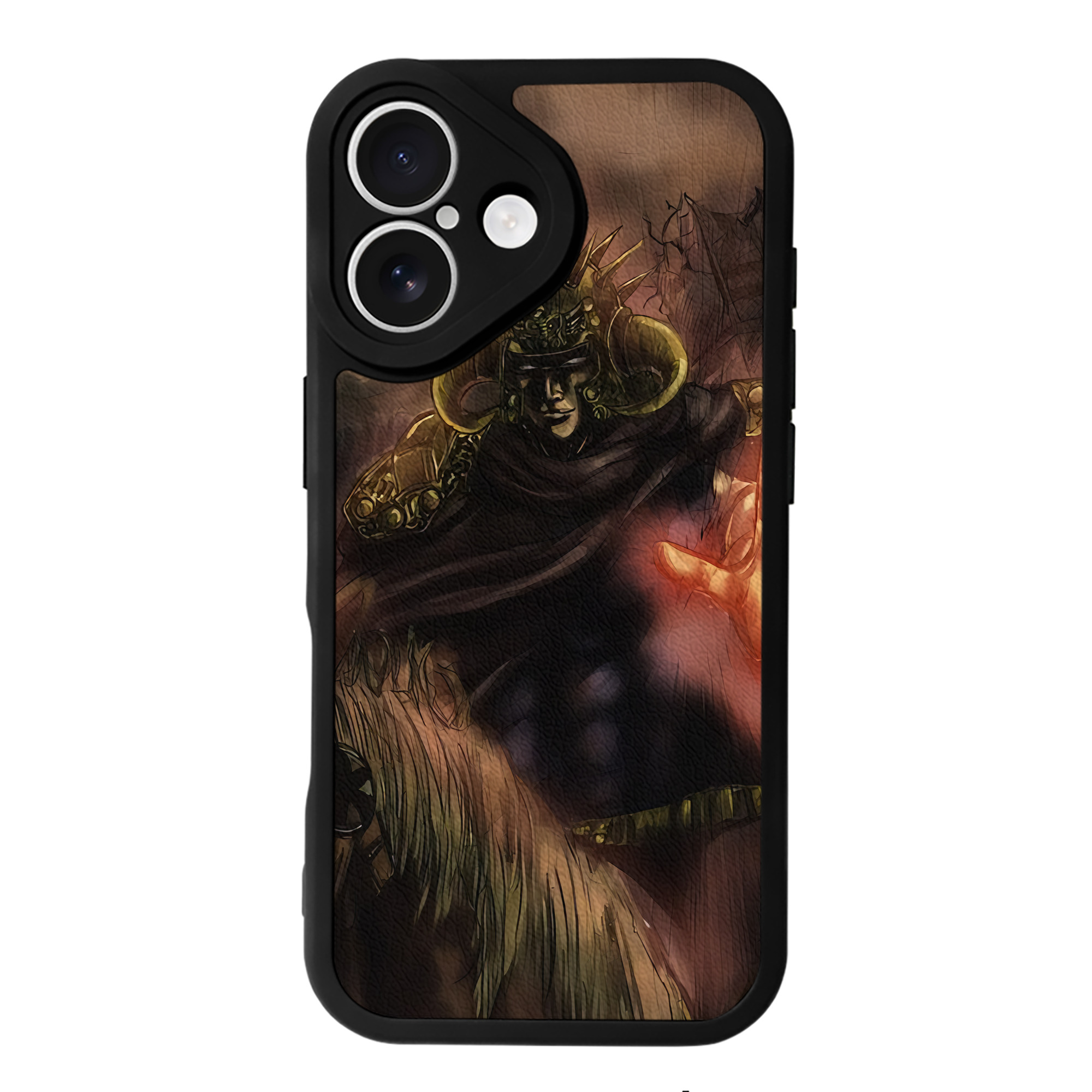（画像用） 北斗の拳 Fist of the North Star 【iPhone 16シリーズ対応】シリコンスマホケース（レザー調） 材質：シリコン